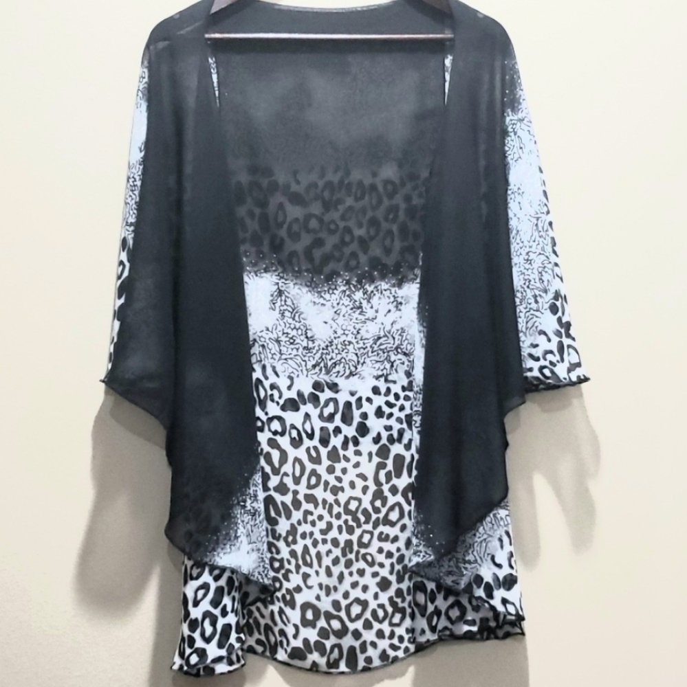 Black and White Cardigan